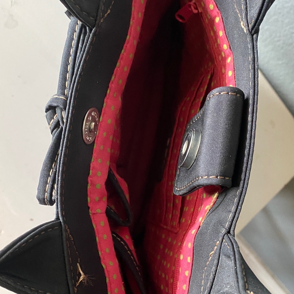 The Sak Black Knit Hand Bag with Silver Accent - Picture 5 of 10